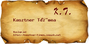 Kasztner Tímea névjegykártya